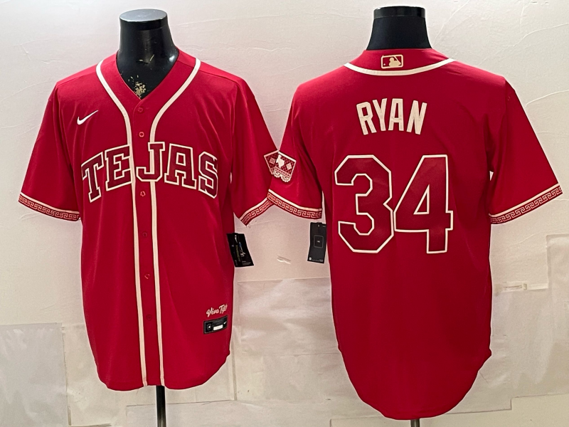 Men Texas Rangers #34 Ryan red Nike 2026 MLB Jersey 0518001->texas rangers->MLB Jersey